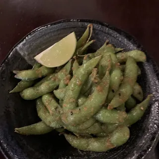 Spicy Garlic Edamame