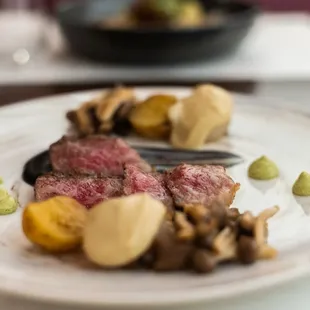 a plate of food on a table