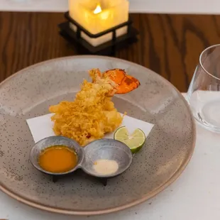 a plate of food on a table
