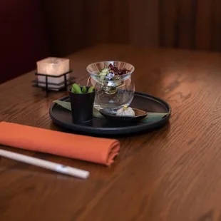 a plate of food on a table