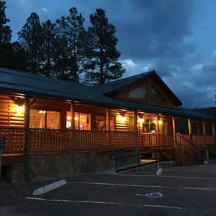 Beautiful views at sunset, so quiet and cool here! Love the new lodge!