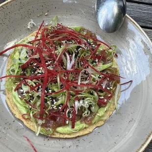 Tuna Crudo Tostada