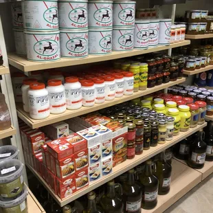 We also have a variety of brands of oil ,ghee and tahini (sesame seed paste ).
