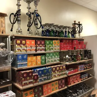 We sell hookahs and their necessities.
