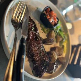 Churrasco With poblano potatoes and pico de gallo