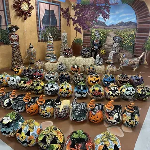 This is just a small section! Other items planters, fountains, tables, crosses, sun, moons stars, tile!