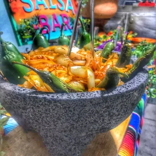 Grilled onions grilled peppers