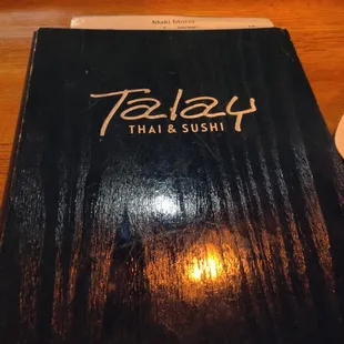 the menu of the restaurant