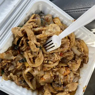 N3. Pad Kee Mao (drunken noodles)