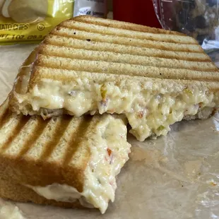 Pepperjack pimento cheese panini