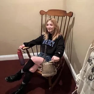 Supposedly this rocking chair is haunted by the ghost of Jessie james