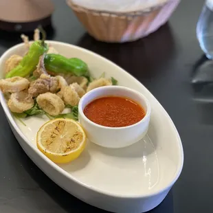 Calamari from the 3 course prix fixe lunch