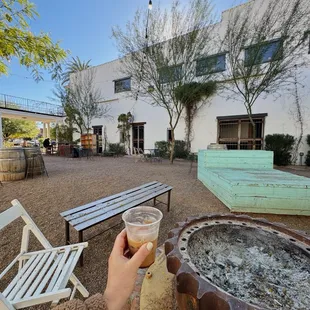Large outdoor patio