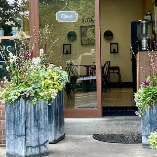 Store front on quiet side street.