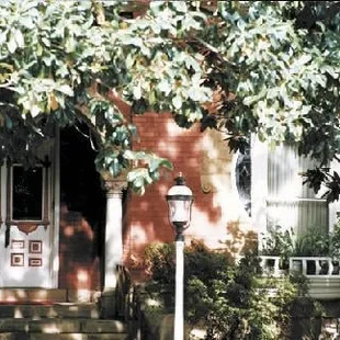 the entrance to the restaurant