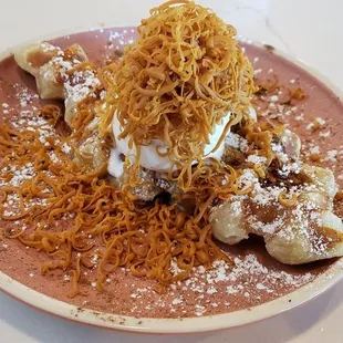 Brown Cheese Croffle