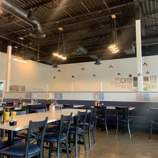 the interior of the restaurant