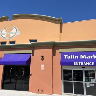 the front of the building