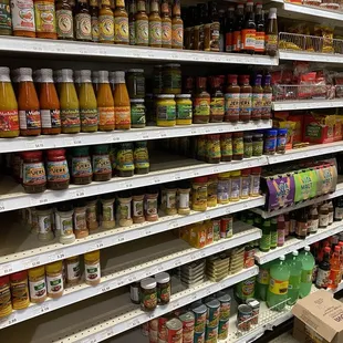 Plenty of sauces to chose from.