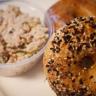 food, bagels, bagel