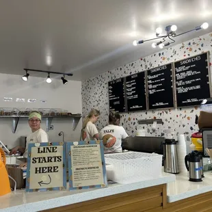 The crew serving up goodness!