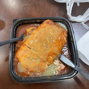 Traditional burrito the size of a baby!