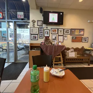 the interior of a restaurant