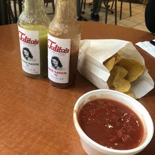 Side Salsa and chips