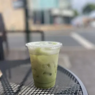 iced matcha latte