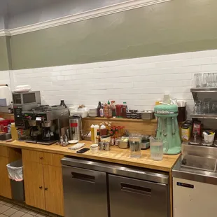 a kitchen with stainless steel appliances
