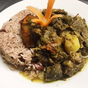 Curry Goat &amp; Rice n peas