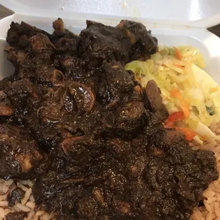 #Oxtails Rice &amp; Cabbage prices