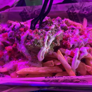 Loaded Fries with chicken