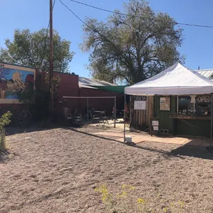 entrance, patio, and pleasant mural
