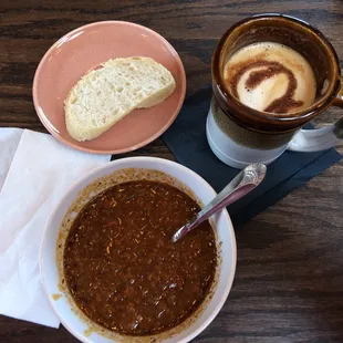 Awesome Lentil Soup-N-Mocha Coffee: Yummy!!