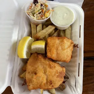 Pacific cod fish and chips