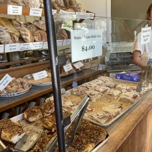 a woman behind the counter