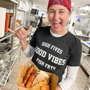 Our famous White Claw Friday Fish Fry!