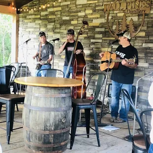 Great Live music-bluegrass at Tall Pines Distillery