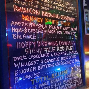 Hoppy &amp; Rubicon on tap