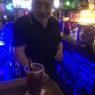 The Bar Manager Rich.  And his Bloody Mary!!
