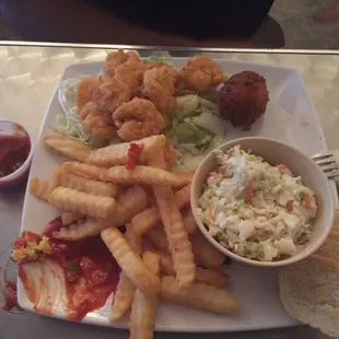 Shrimp plate - YUM!