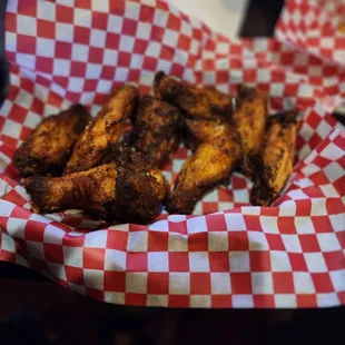 Lemon dry rub and Memphis dry rub wings