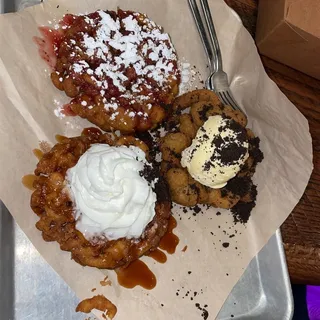 Funnel Cakes Three Ways
