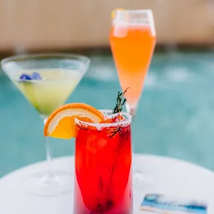 two cocktails