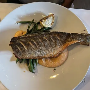 whole branzino