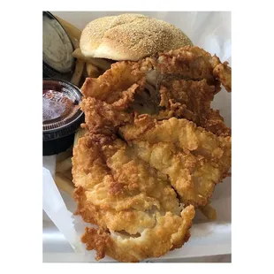 Grouper Sandwich with Fries