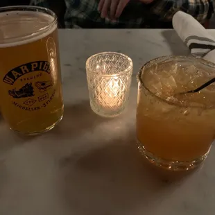 Drinks - foggy geezer and spiced apple cider seasonal
