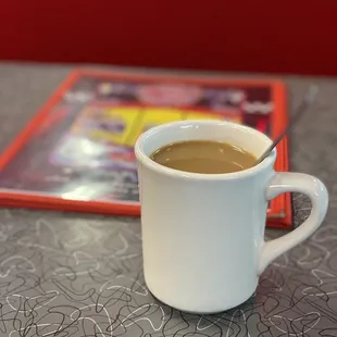 a cup of coffee