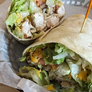 Grilled chicken wrap